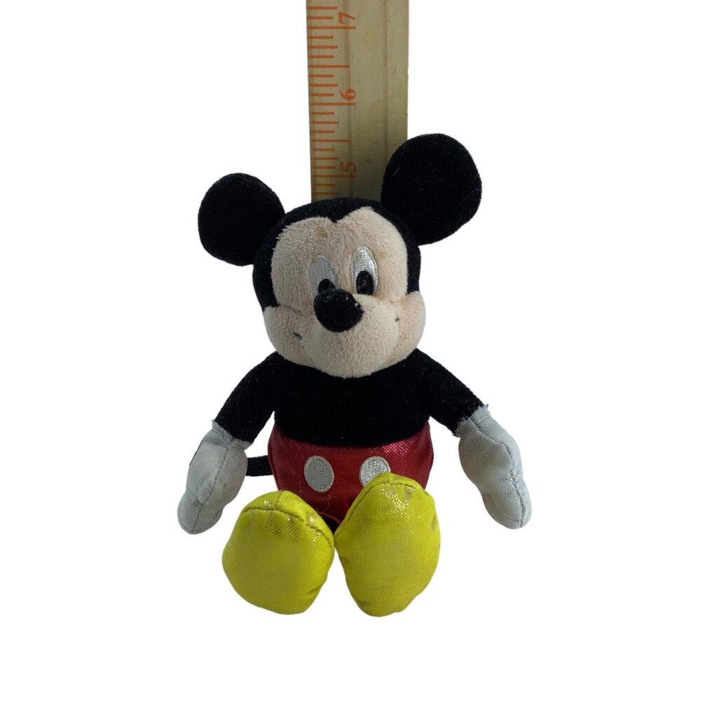 Ty Disney Sparkle Mickey Mouse Stuffed Animal Plush Toy Glitter 8" Hand‎ Held